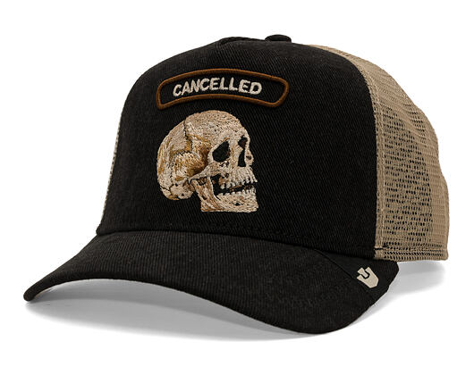 Cap Goorin - Cancelled Denim Rocker - Skull - Black Denim