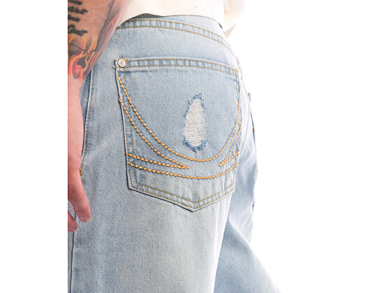 Pants Karl Kani - OG Distressed Straight Leg Jeans - Blue