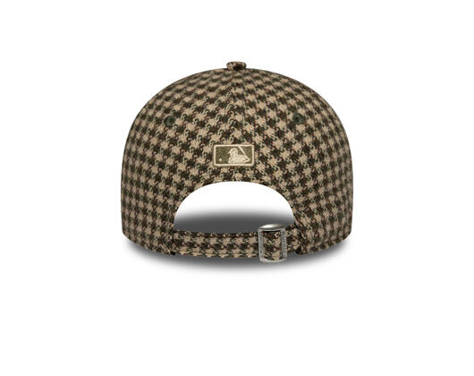 Womens Cap New Era - MLB Houndstooth 9FORTY M-CROWN - LA Dodgers - New Olive
