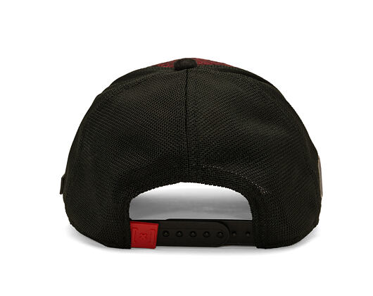 Cap Capslab - Tom & Jerry Trucker - Tom Grin Buffalo Check - Red / Black