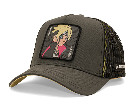 Cap Capslab - Boruto Trucker - Boruto Karma - Olive / Black