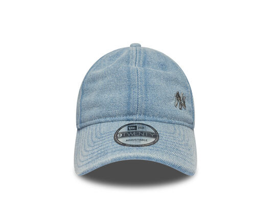 Cap New Era - MLB Washed Denim Pin 9TWENTY - NY Yankees - Pastel Blue