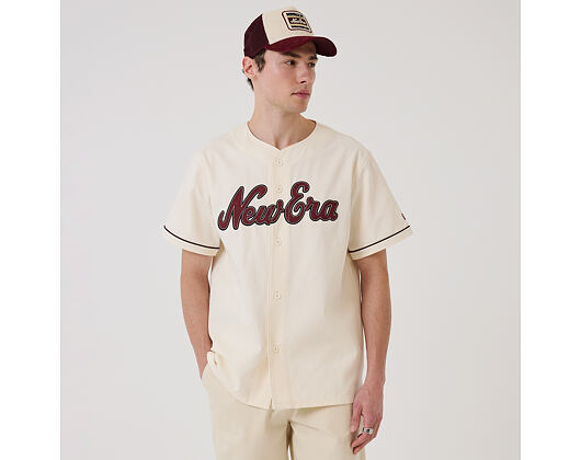 Tee New Era - Branded Straight Hem Jersey - Off White