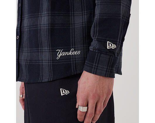 Tee New Era - MLB Plaid Shirt - NY Yankees - Navy