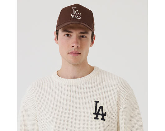 Sweatshirt New Era - MLB Waffle Knit Crew - LA Dodgers - Off White