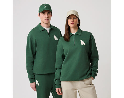 Sweatshirt New Era - MLB Quarter Zip - LA Dodgers - Cilantro Green