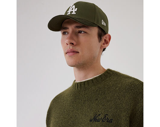 Sweater New Era - Branded Simple Knit Crew - New Olive