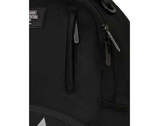 Backpack Sprayground - Shark Central Black Nylon Gray Embossed Backpack