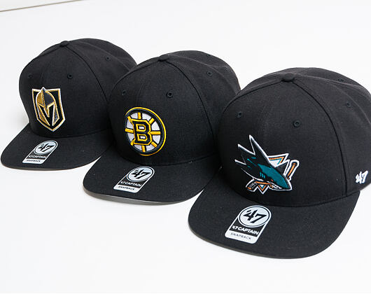 '47 Brand San José Sharks No Shot Captain Black Snapback