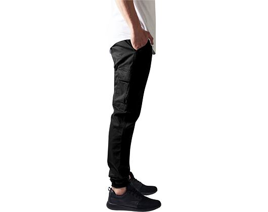 Urban Classics TB1435 Washed Cargo Twill Jogging Pants Black
