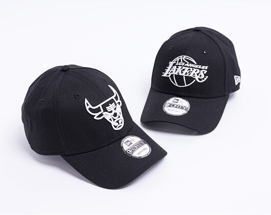 New Era 9FORTY NBA Essential outline Chicago Bulls Strapback Black Cap