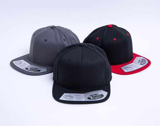 Yupoong 110 Snapback Black Cap