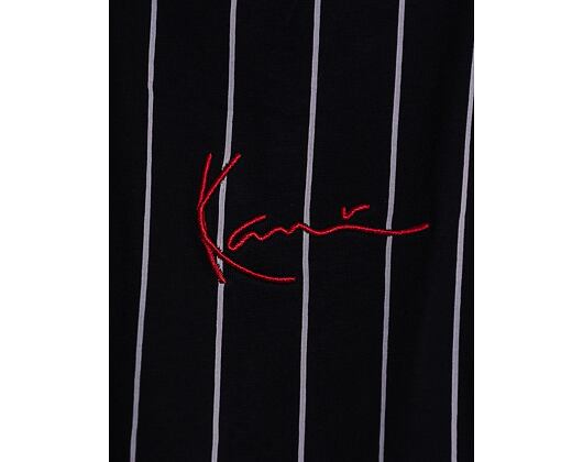 Karl Kani 6030153 Small Signature Pinstripe Tee Black/White T-Shirt
