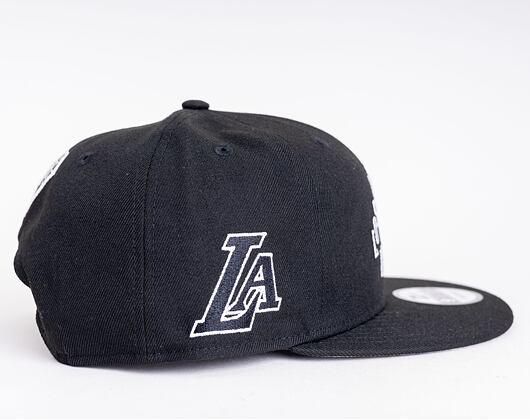 New Era 9FIFTY NBA22 City Alternate Los Angeles Lakers Black & White Snapback Cap