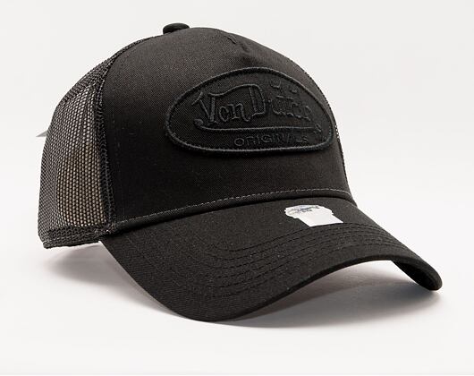 Von Dutch Boston Trucker Cotton Black/Black Cap