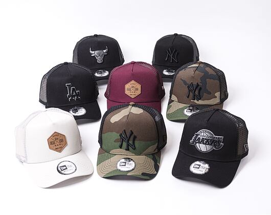 New Era Clean Trucker New York Yankees Snapback Woodland Camo / Black Cap