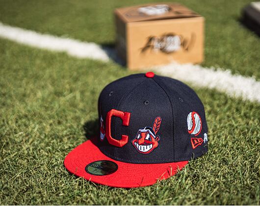 Adam Wave × New Era 59FIFTY MLB “Banned” Cleveland Indians Fitted Cap