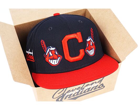 Adam Wave × New Era 59FIFTY MLB “Banned” Cleveland Indians Fitted Cap