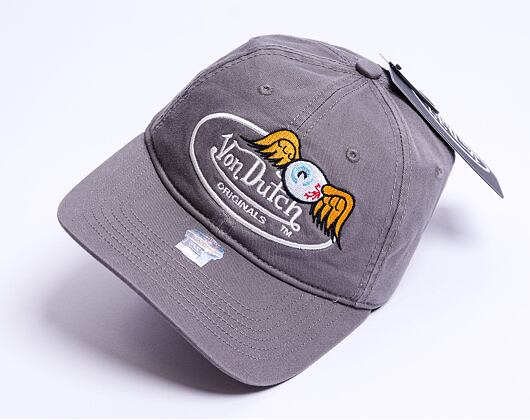 Von Dutch Houston Dadcap Cotton Twill Grey
