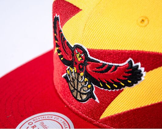 Mitchell & Ness Sharktooth Snapback Hwc Atlanta Hawks Gold / Red Cap