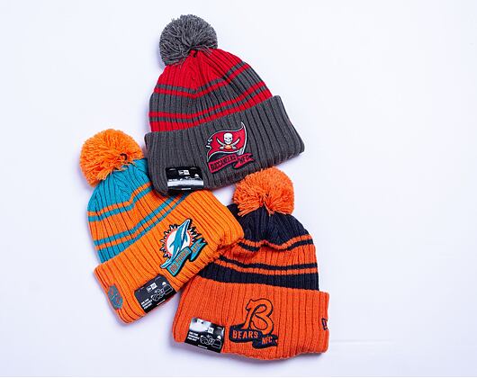 New Era NFL22 Sideline Sport Knit Chicago Bears Team Color Winter Beanie