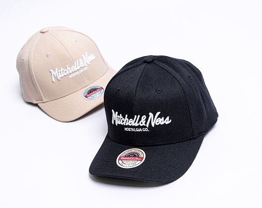 Mitchell & Ness Pinscript Classic Red Branded Black Cap