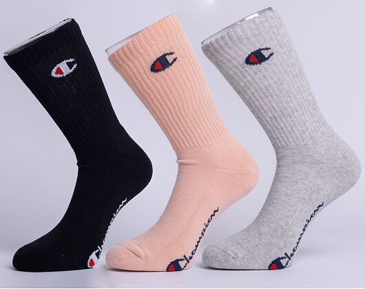 Champion 3pk Crew Socks SFP/LOXGM/NBK
