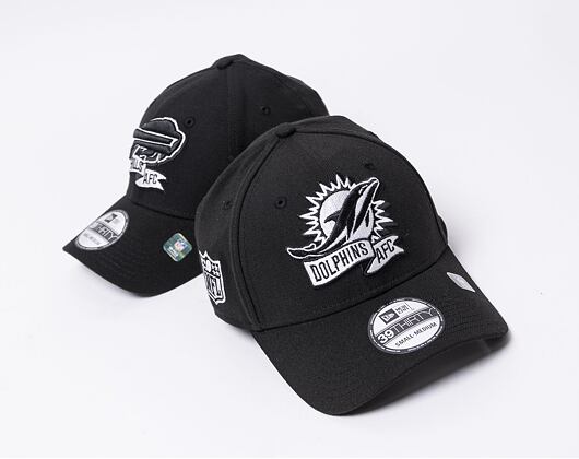 New Era 39THIRTY NFL22 Sideline Miami Dolphins Black / White Cap