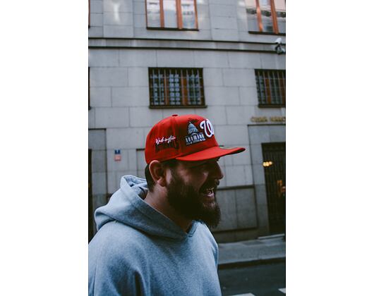 Kšiltovka Adam Wave New Era 59FIFTY MLB Authentic Performance Washington Nationals Fitted Team Color