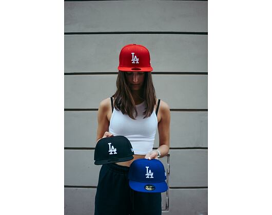 New Era 59FIFTY MLB Basic Los Angeles Dodgers Fitted Black / White Cap