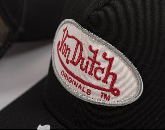 Von Dutch Boston Trucker Cotton Black/Black Cap
