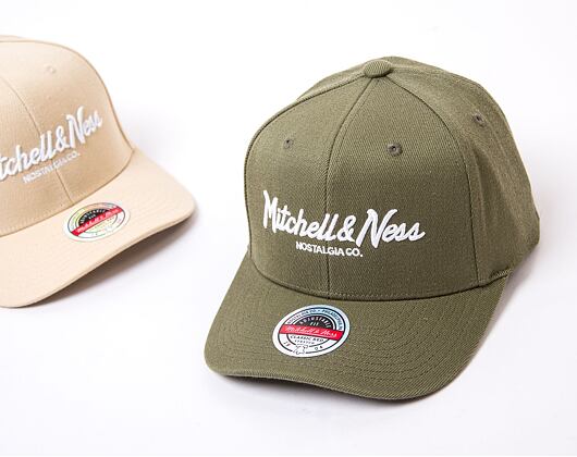 Kšiltovka Mitchell & Ness - Branded Pinscript Classic Red - Olive