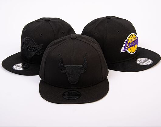 New Era 9FIFTY NBA Black on Black Chicago Bulls Black / Black Cap