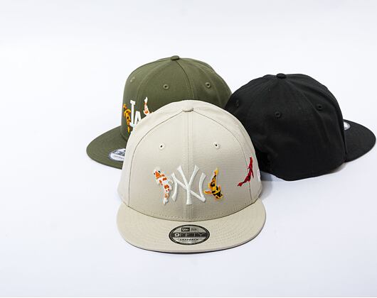Kšiltovka New Era 9FIFTY MLB Koi Fish New York Yankees Stone / Optic White
