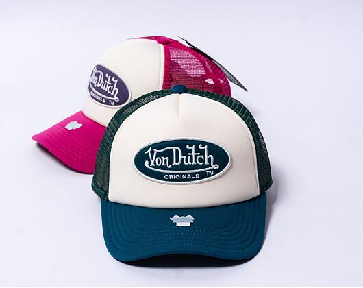 Kšiltovka Von Dutch Trucker Tampa Foam Green/Cream