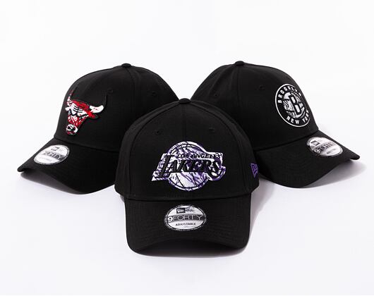 Kšiltovka New Era 9FORTY NBA Infill Los Angeles Lakers Black / Purple
