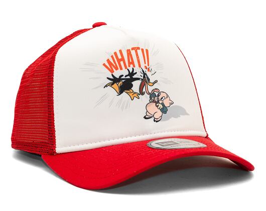 Kšiltovka New Era 9FORTY A-Frame Trucker Character Looney Tunes Daffy Duck Scarlet