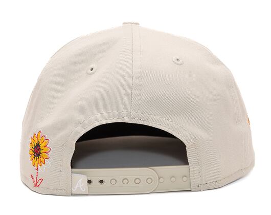 Kšiltovka New Era 9FIFTY MLB Flower Icon Atlanta Braves Stone