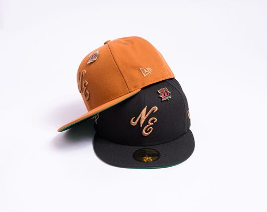 Kšiltovka New Era 59FIFTY Script Caramel Brown / Stone