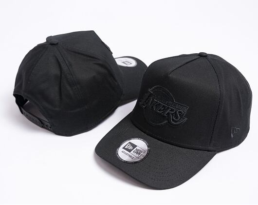 Kšiltovka New Era 9FORTY A-Frame NBA Monochrome - Los Angeles Lakers Black