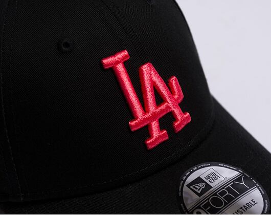 Kšiltovka New Era 9FORTY MLB League Essential Los Angeles Dodgers Black / Lava Red