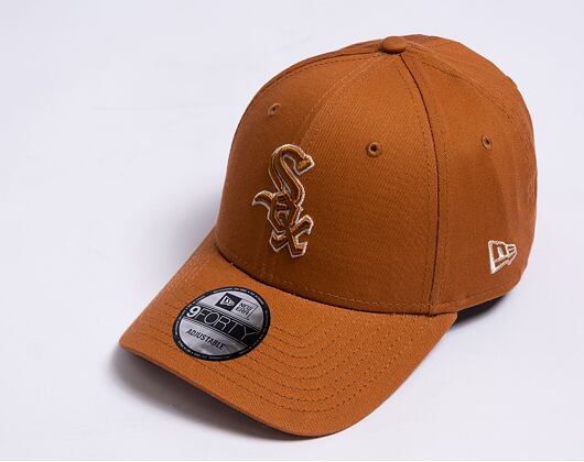 Kšiltovka New Era 9FORTY MLB Team Outline Chicago White Sox Caramel Brown / Stone