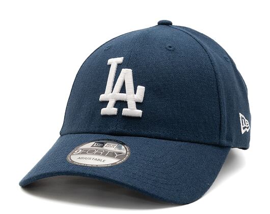 Kšiltovka New Era 9 - MLB Linen FORTY - Los Angeles Dodgers - Navy / White
