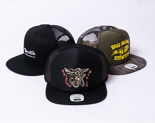 Kšiltovka Brixton Battle HP Trucker Hat - Black/Black