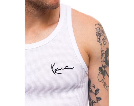 2KS - Nátělník Karl Kani Small Signature Essential Waffle Tanktop - 2 Pack - White