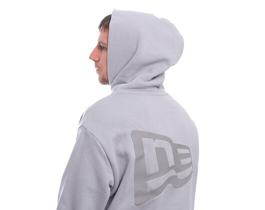 Mikina New Era - Tech Flag Oversized Hoodie - Dolphin Grey
