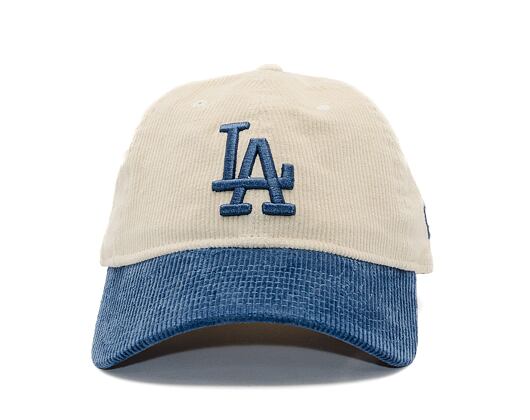 Kšiltovka New Era - MLB Cord 9TWENTY - LA Dodgers - Cream / Dark Royal