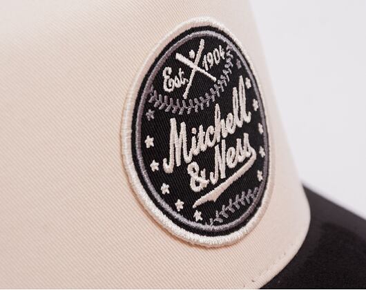 Kšiltovka Mitchell & Ness - Baseball Trucker - Cream/Black