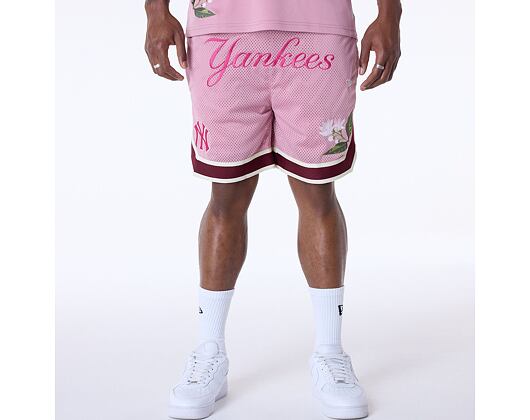 Kraťasy New Era - MLB Floral Mesh - NY Yankees - Pink