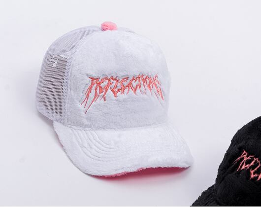 Kšiltovka Reflection Luxury Fuzzy Trucker - White / Candy Pink
